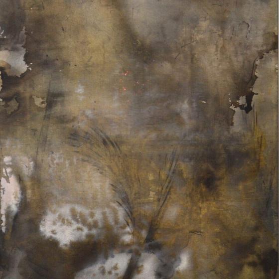 200 x 160 cm, 2020, transparante binder en acrylverf op linnen