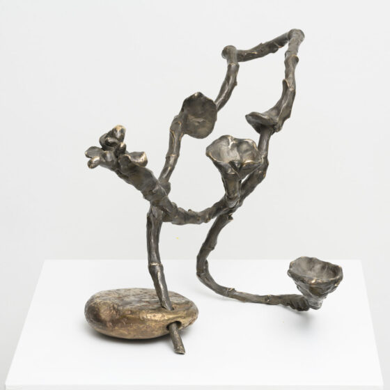Stone & branch (Wysteria), 2021, 2 delen brons, Afm. 40 x 24 x 24 cm