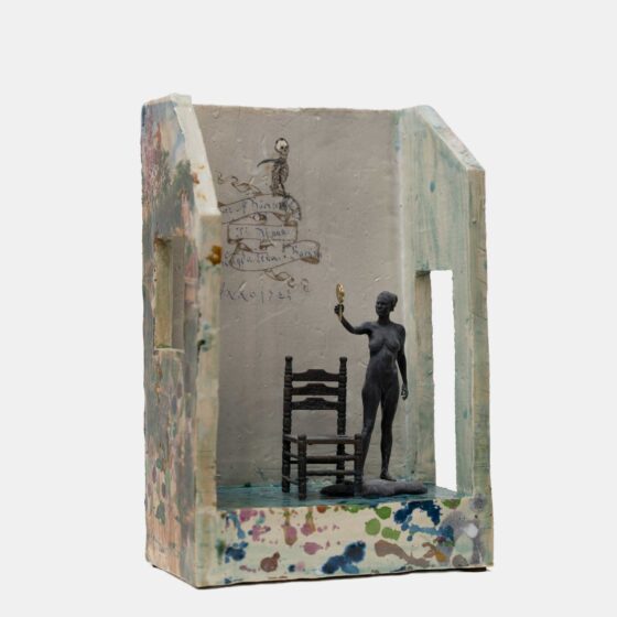 Room with a view 5, Keramiek, brons, 2021, h 29 x l 19 x b 12 cm
