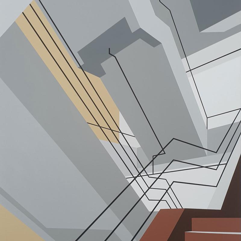 Van Nelle, 150 x 100 cm, acryl op linnen, 2021