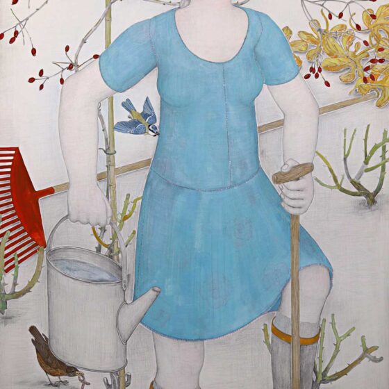 Schepster, 2021, 101 x 67 cm., potlood en gouache op papier