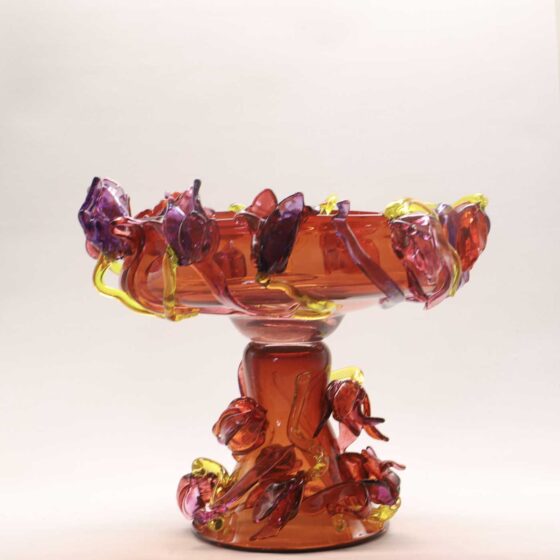 Verlepte tulpenbokaal, 43 cm. hoog, 2022