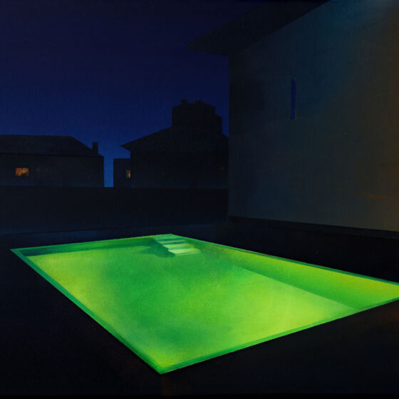 The Pool, acryl op mdf, 50 x 62 cm., 2022