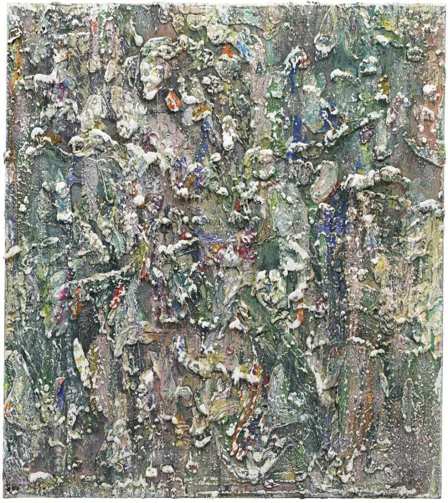 z.t., olie op doek, 90 x 80 cm., 2022