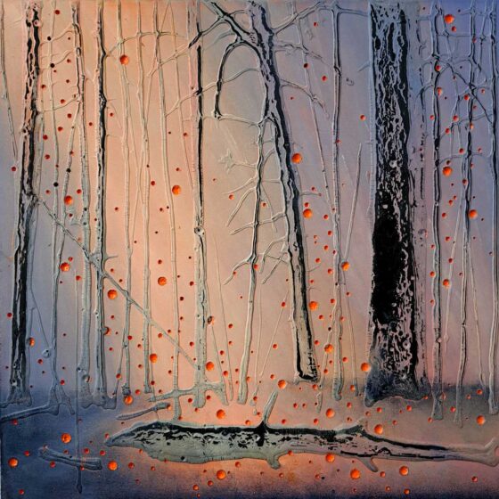 Forest, acryl op mdf, 50 x 50 cm