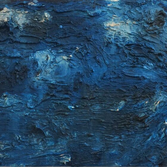 Once in a blue moon II, 35 x 45 cm., oil on linen