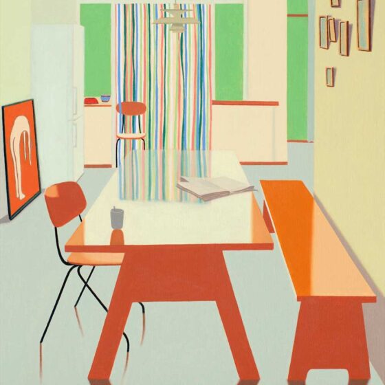 The Livingroom, 50 x 50 cm., oil, 2023