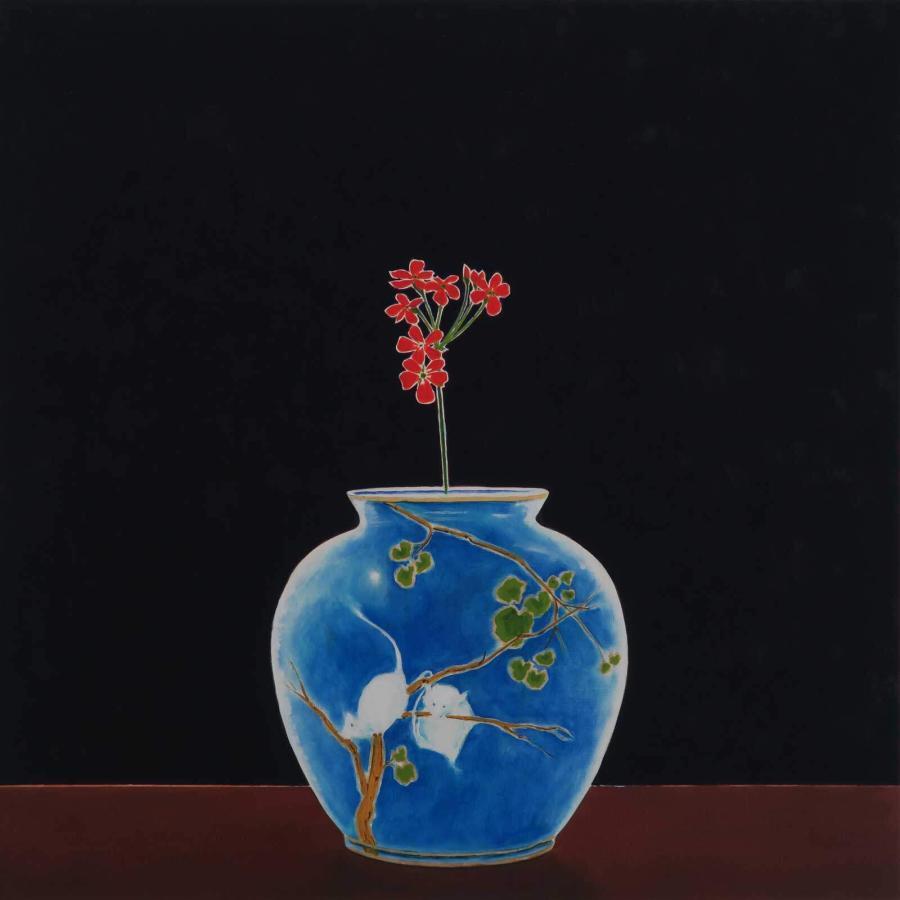 muizenvaas, 50 x 50 cm., olieverf en bladgoud op berkenpaneel, 2023