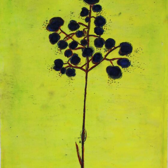 the flower in me, 30-42 cm, gem. technieken op papier, 2024